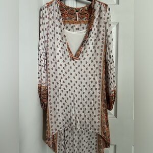 Boho free people long sleeve dress🤍💙